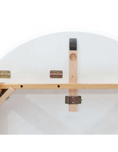 Tavolo da Pranzo Naturale in Legno Massello di Hevea