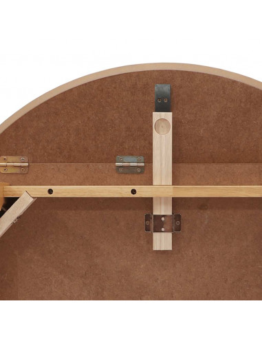 Tavolo da Pranzo Naturale in Legno Massello di Hevea