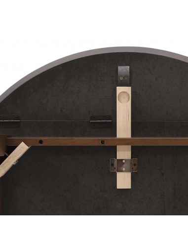 Tavolo da Pranzo Marrone in Legno Massello di Hevea