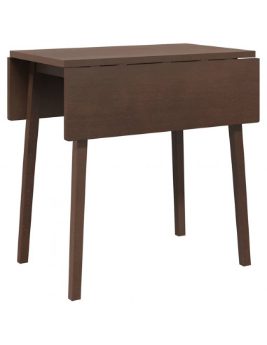 Tavolo da Pranzo Marrone in Legno Massello di Hevea