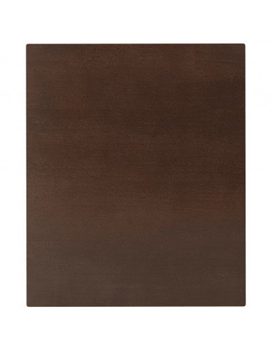 Tavolo da Pranzo Marrone in Legno Massello di Hevea