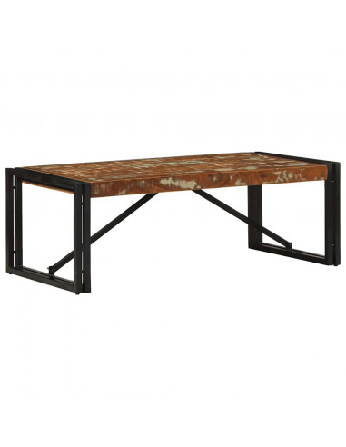 Tavolino Salotto Multicolore 100x50x35 cm Legno Recupero