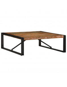 Tavolino Salotto Multicolore 100x100x35 cm Legno Recupero 2