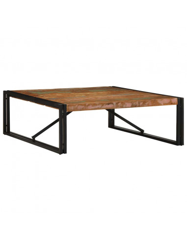 Tavolino Salotto Multicolore 100x100x35 cm Legno Recupero