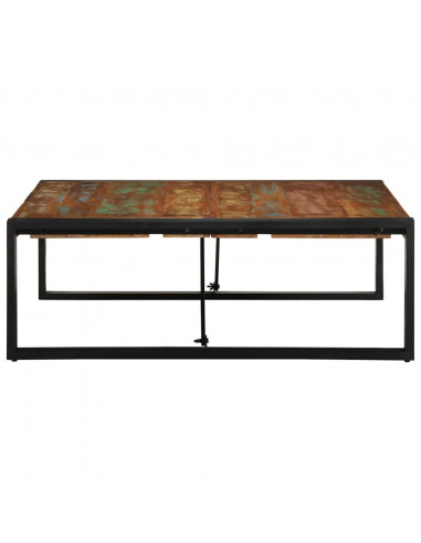 Tavolino Salotto Multicolore 100x100x35 cm Legno Recupero