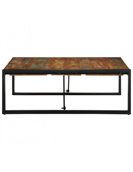 Tavolino Salotto Multicolore 100x100x35 cm Legno Recupero