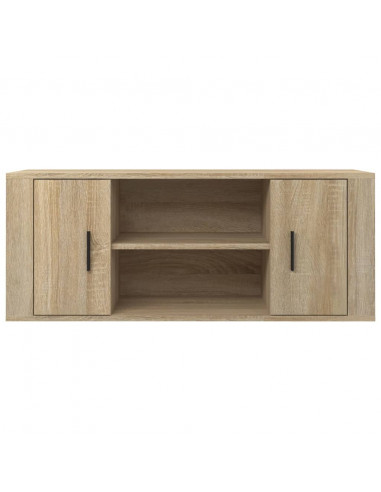 Mobile per TV Rovere Sonoma 100x35x40 cm Legno Multistrato