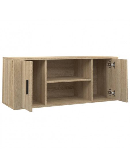 Mobile per TV Rovere Sonoma 100x35x40 cm Legno Multistrato