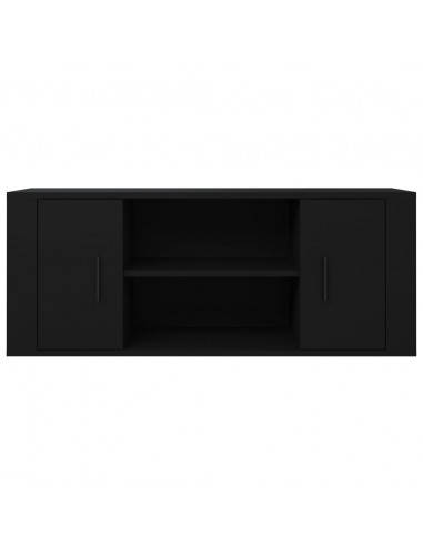 Mobile Porta TV Nero 100x35x40 cm in Legno Multistrato