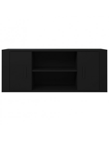 Mobile Porta TV Nero 100x35x40 cm in Legno Multistrato
