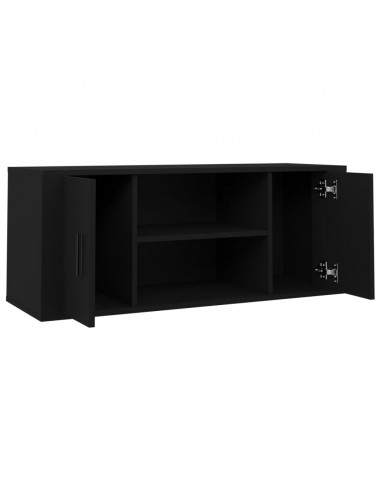 Mobile Porta TV Nero 100x35x40 cm in Legno Multistrato