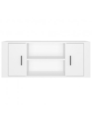 Mobile Porta TV Bianco 100x35x40 cm in Legno Multistrato