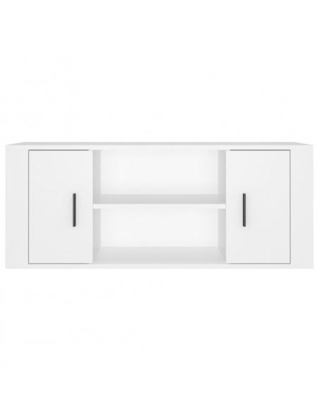 Mobile Porta TV Bianco 100x35x40 cm in Legno Multistrato