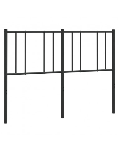 Testiera in Metallo Nero 135 cm