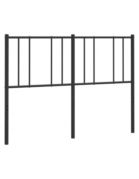 Testiera in Metallo Nero 135 cm