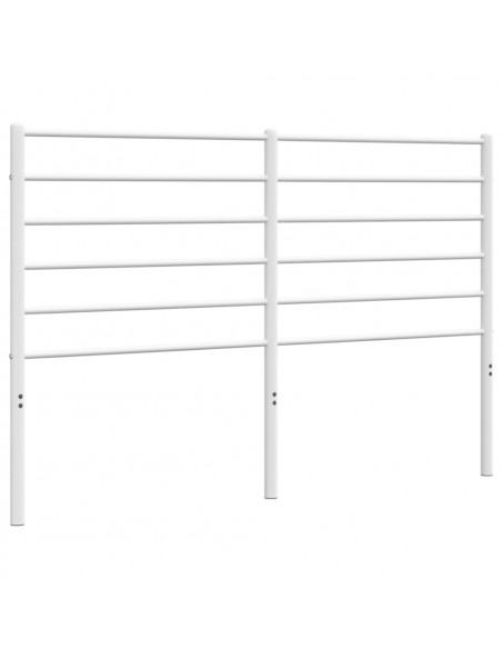 Testiera in Metallo Bianco 150 cm