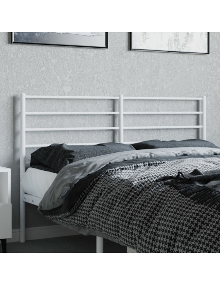 Testiera in Metallo Bianco 150 cm