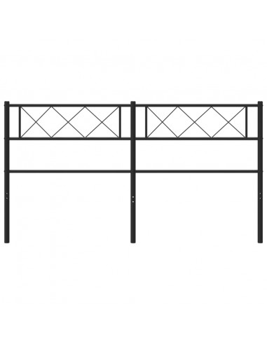 Testiera in Metallo Nero 150 cm