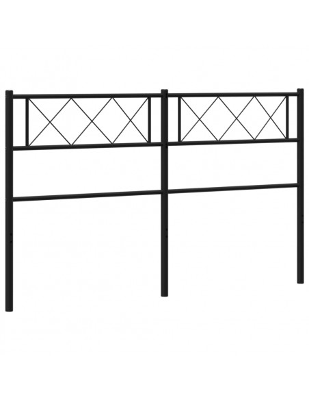 Testiera in Metallo Nero 150 cm