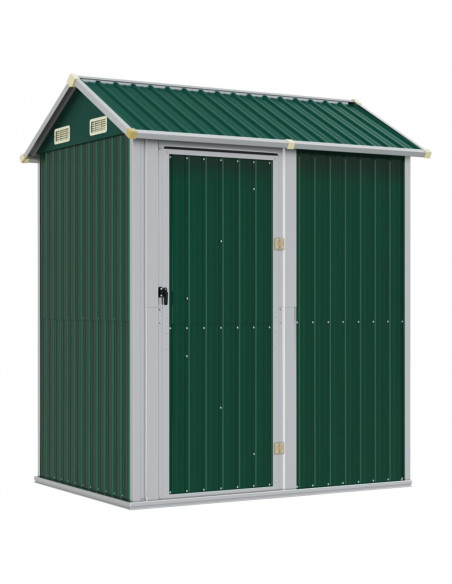 Capanno da Giardino Verde 192x152,5x237 cm Acciaio Zincato
