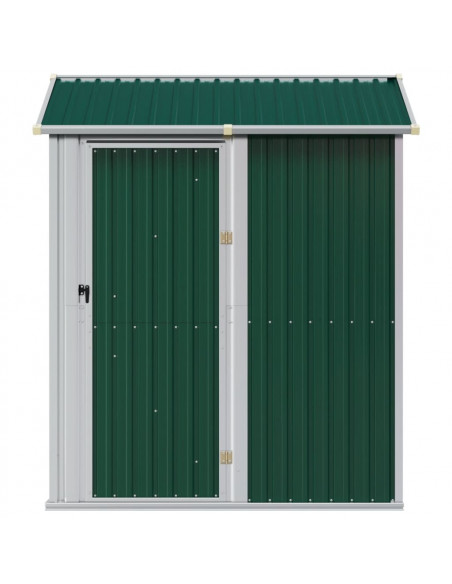 Capanno da Giardino Verde 192x152,5x237 cm Acciaio Zincato