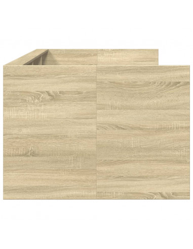 Divano Letto con Cassetti Rovere Sonoma 90x190 cm Multistrato