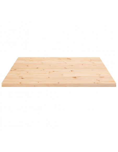 Piano Tavolo 70x70x2,5 cm in Legno Massello di Pino Quadrato