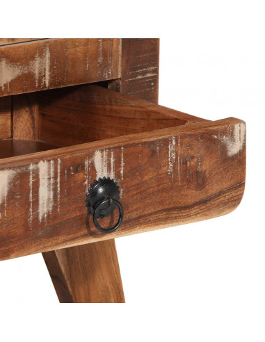 Comodini 2pz 37x32x50 cm in Legno Massello di Recupero