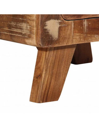 Comodini 2pz 37x32x50 cm in Legno Massello di Recupero