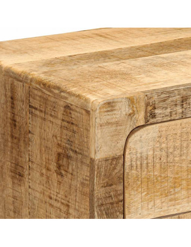 Comodini 2pz 40x32x46 cm in Legno Massello di Mango Grezzo