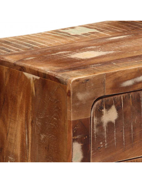 Comodini 2pz 40x32x46 cm in Legno Massello di Recupero