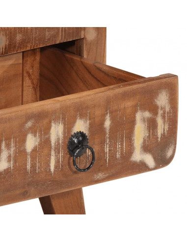 Comodini 2pz 40x32x46 cm in Legno Massello di Recupero