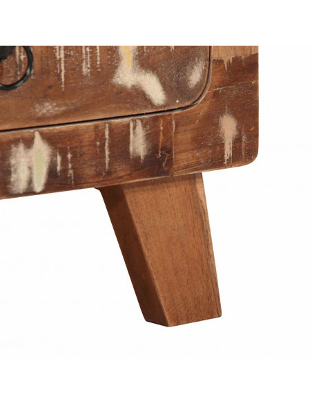 Comodini 2pz 40x32x46 cm in Legno Massello di Recupero