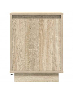 Comodini con Luci a LED 2 pz Rovere Sonoma 38x34x50 cm 2