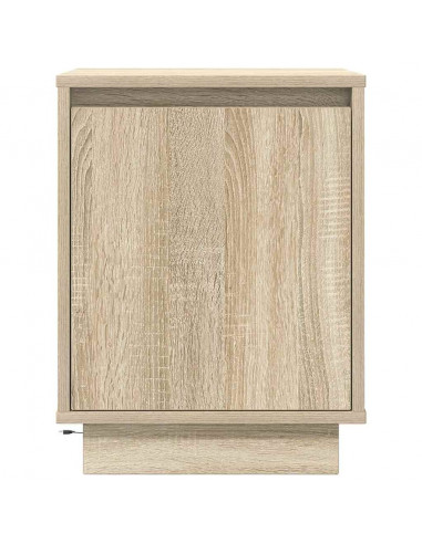 Comodini con Luci a LED 2 pz Rovere Sonoma 38x34x50 cm