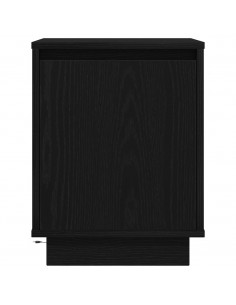 Comodini con Luci LED 2 pz Nero 38x34x50 cm 2