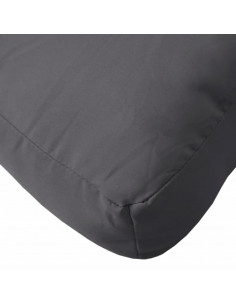 Cuscini per Pallet 3 pz Antracite in Tessuto 2