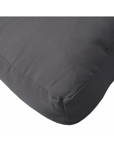 Cuscini per Pallet 3 pz Antracite in Tessuto