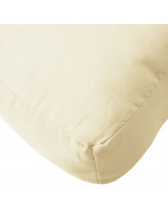 Cuscini per Pallet 3 pz Crema in Tessuto 2