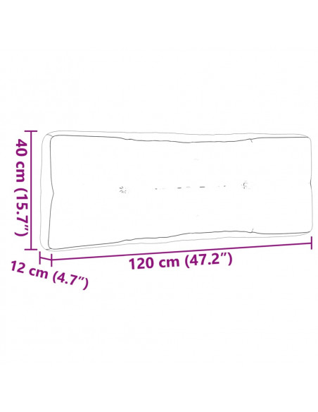 Cuscini per Pallet 5 pz Antracite in Tessuto