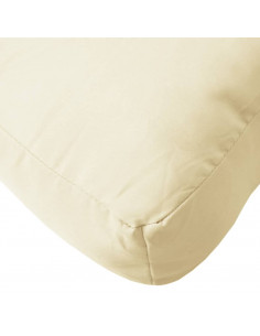 Cuscini per Pallet 5 pz Crema in Tessuto 2
