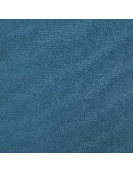Giroletto a Molle con Materasso Blu Scuro 140x210 cm in Velluto