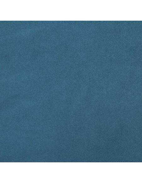 Giroletto a Molle con Materasso Blu Scuro 80x210 cm Velluto
