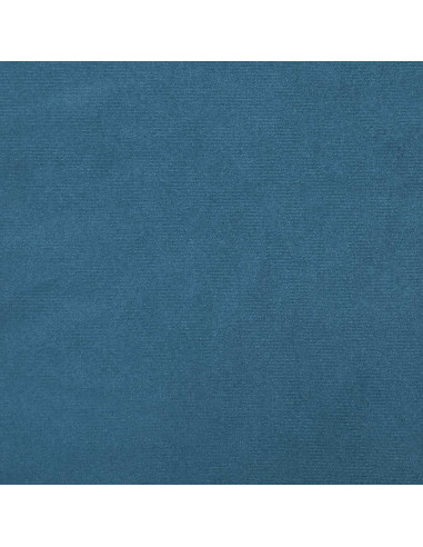 Giroletto a Molle con Materasso Blu Scuro 80x220 cm Velluto