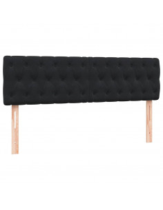 Giroletto a Molle con Materasso Nero 140x210 cm in Velluto