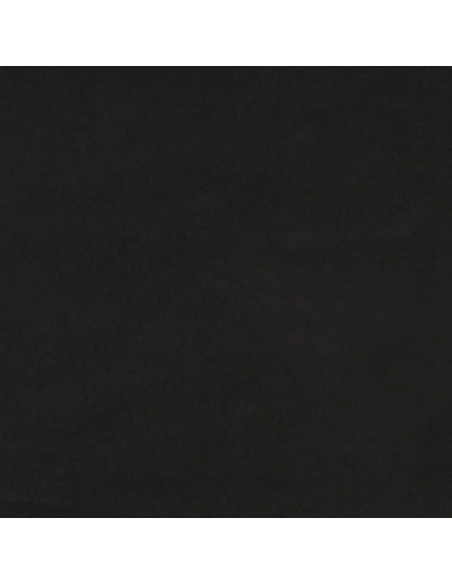 Giroletto a Molle con Materasso Nero 180x210 cm in Velluto