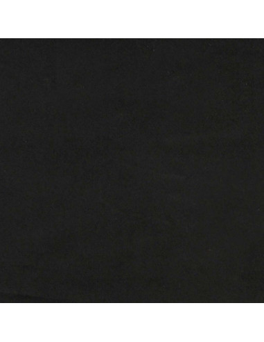 Giroletto a Molle con Materasso Nero 80x220 cm Velluto