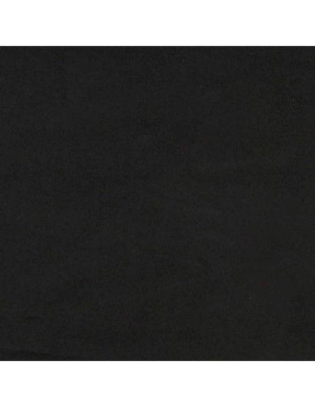 Giroletto a Molle con Materasso Nero 90x210 cm in Velluto