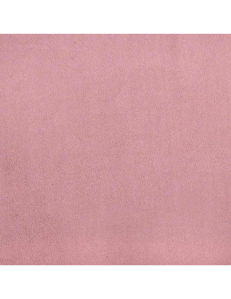 Giroletto a Molle con Materasso Rosa 140x210 cm in Velluto
