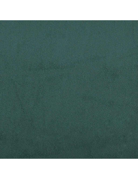 Giroletto a Molle con Materasso Verde Scuro 140x210 cm Velluto
